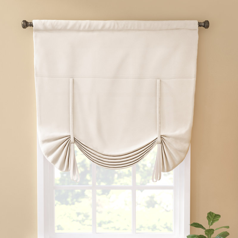 Charlton Home Columbia Blackout Window TieUp Shade & Reviews Wayfair
